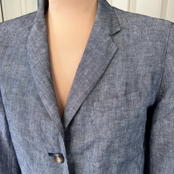 Gap Linen Cotton Blend Preppy Blazer - Picture 2 of 10